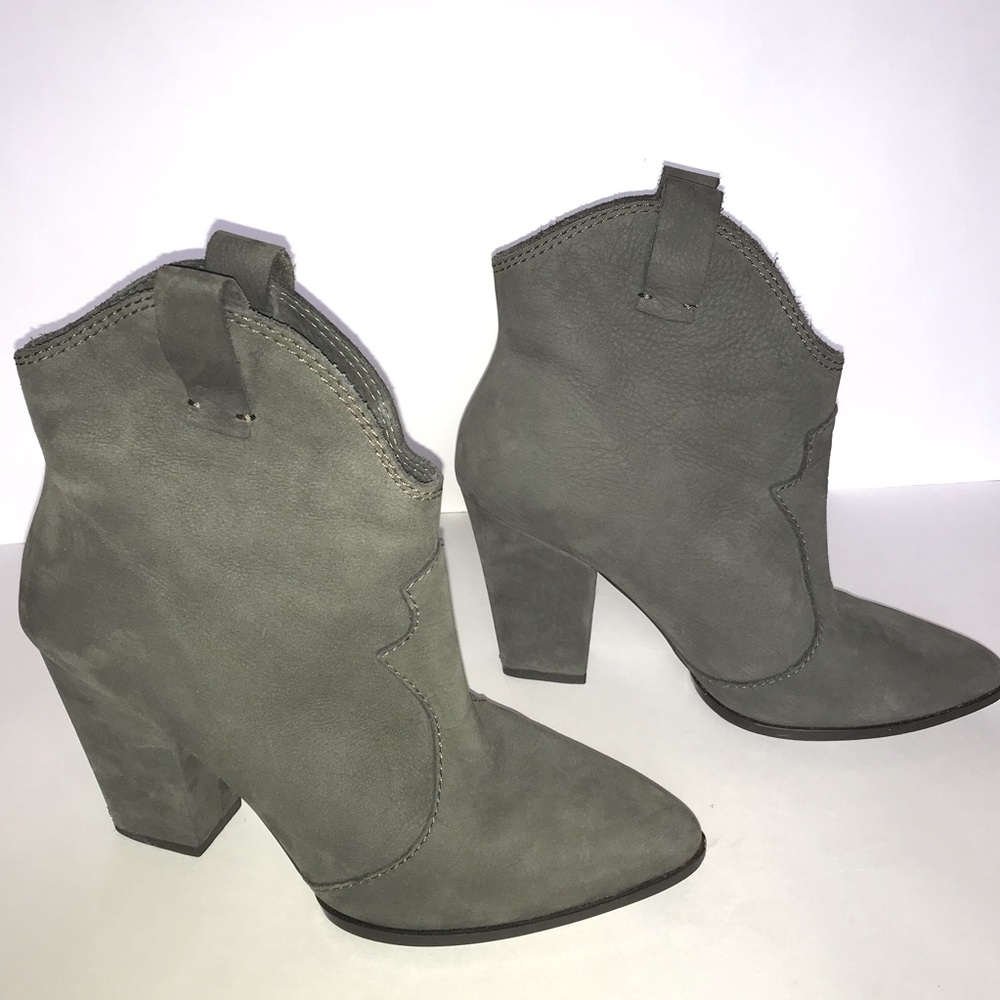 Zara suede cowboy booties